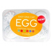 Набор из 6 мастурбаторов Tenga EGG Easy Beat с различным рельефом - Tenga - в Волгодонске купить с доставкой
