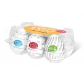 Набор из 6 мастурбаторов Tenga EGG Easy Beat с различным рельефом - Tenga - в Волгодонске купить с доставкой