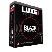 Черные презервативы LUXE Royal Black Collection - 3 шт. - Luxe - купить с доставкой в Волгодонске