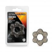 Дымчатое эрекционное кольцо Stay Hard Thick Bead Cock Ring - Blush Novelties - в Волгодонске купить с доставкой
