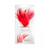 Красный перьевой тиклер Plume - 23 см. - Lola Lingerie - купить с доставкой в Волгодонске