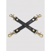 Черный фиксатор для манжет Bound to You Faux Leather Hogtie - Fifty Shades of Grey - купить с доставкой в Волгодонске