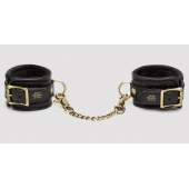 Черные наручники Bound to You Faux Leather Wrist Cuffs - Fifty Shades of Grey - купить с доставкой в Волгодонске