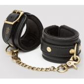 Черные наручники Bound to You Faux Leather Wrist Cuffs - Fifty Shades of Grey - купить с доставкой в Волгодонске