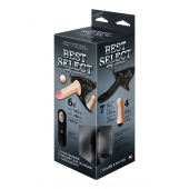 Черный женский пояс BEST SELECT с 3 насадками и вибрацией - LOVETOY (А-Полимер) - купить с доставкой в Волгодонске