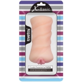 Телесный мастурбатор-вагина X-Basic Pocket Pussy без вибрации - Lovetoy - в Волгодонске купить с доставкой