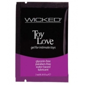 Лубрикант на водной основе для использования с игрушками WICKED Toy Love - 3 мл. - Wicked - купить с доставкой в Волгодонске