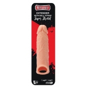 Телесная насадка EXTENDER WITH BALL STRAP 6.5 - 17 см. - Dream Toys - в Волгодонске купить с доставкой