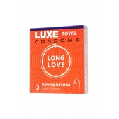 Презервативы с продлевающим эффектом LUXE Royal Long Love - 3 шт. - Luxe - купить с доставкой в Волгодонске