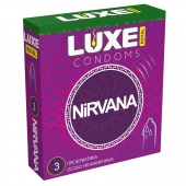 Презервативы с увеличенным количеством смазки LUXE Royal Nirvana - 3 шт. - Luxe - купить с доставкой в Волгодонске