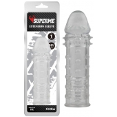 Прозрачная реалистичная насадка на пенис Extra Texture Sleeve - 16,2 см. - Chisa - в Волгодонске купить с доставкой