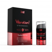 Жидкий интимный гель с эффектом вибрации Vibration! Strawberry - 15 мл. - INTT - купить с доставкой в Волгодонске