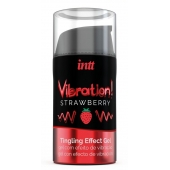 Жидкий интимный гель с эффектом вибрации Vibration! Strawberry - 15 мл. - INTT - купить с доставкой в Волгодонске