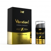 Жидкий интимный гель с эффектом вибрации Vibration! Vodka Energy - 15 мл. - INTT - купить с доставкой в Волгодонске