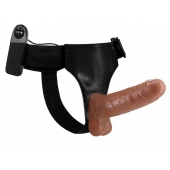 Страпон на трусиках с вибрацией Ultra Passionate Harness - 16 см. - Baile - купить с доставкой в Волгодонске