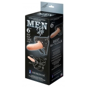 Телесный пустотелый харнесс MEN Style - 17,5 см. - LOVETOY (А-Полимер) - купить с доставкой в Волгодонске