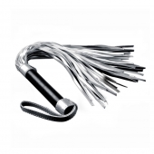 Серебристая плетка Struggle My Flogger с черной ручкой - 45 см. - Lovetoy - купить с доставкой в Волгодонске