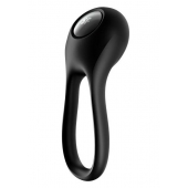 Черное эрекционное виброкольцо Majestic Duo - Satisfyer - в Волгодонске купить с доставкой
