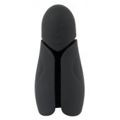 Черный силиконовый вибромастурбатор с нагревом Masturbator with 2 Functions - Orion - в Волгодонске купить с доставкой