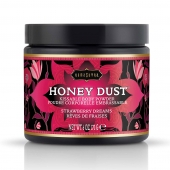 Пудра для тела Honey Dust Body Powder с ароматом клубники - 170 гр. - Kama Sutra - купить с доставкой в Волгодонске