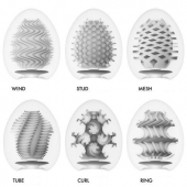 Набор из 6 мастурбаторов Tenga EGG IV с различным рельефом - Tenga - в Волгодонске купить с доставкой