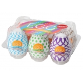 Набор из 6 мастурбаторов Tenga EGG IV с различным рельефом - Tenga - в Волгодонске купить с доставкой