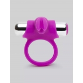 Лиловое виброкольцо с пультом ДУ Remote Control Cock Ring - Happy Rabbit - в Волгодонске купить с доставкой