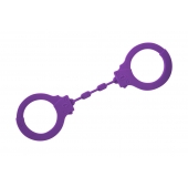 Фиолетовые силиконовые поножи Limitation - Lola Games - купить с доставкой в Волгодонске