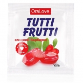 Гель-смазка Tutti-frutti со вкусом барбариса - 4 гр. - Биоритм - купить с доставкой в Волгодонске