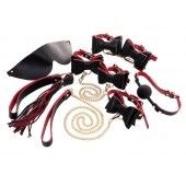 Черно-красный бондажный набор Bow-tie - ToyFa - купить с доставкой в Волгодонске