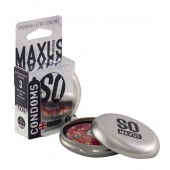 Экстремально тонкие презервативы в железном кейсе MAXUS Extreme Thin - 3 шт. - Maxus - купить с доставкой в Волгодонске