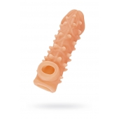 Телесная закрытая насадка с пупырышками Cock Sleeve Size M - 15,6 см. - KOKOS - в Волгодонске купить с доставкой