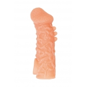 Телесная закрытая насадка с шершавой головкой Cock Sleeve Size L - 17,6 см. - KOKOS - в Волгодонске купить с доставкой