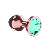 Пробка цвета розового золота с малиновым кристаллом Diamond Topaz Shine L - 8,3 см. - Lola Games - купить с доставкой в Волгодонске