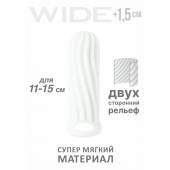 Белый фаллоудлинитель Homme Wide - 13 см. - Lola Games - в Волгодонске купить с доставкой