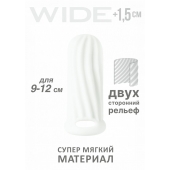 Белый фаллоудлинитель Homme Wide - 11 см. - Lola Games - в Волгодонске купить с доставкой