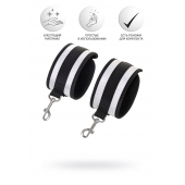 Серебристо-черные наручники Anonymo - ToyFa - купить с доставкой в Волгодонске