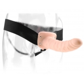 Полый страпон 8  Hollow Strap-On телесного цвета - 19 см. - Pipedream - купить с доставкой в Волгодонске