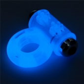 Голубое, светящееся в темноте эрекционное виброкольцо Lumino Play Vibrating Penis Ring - Lovetoy - в Волгодонске купить с доставкой