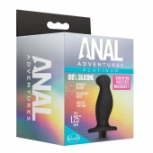 Черный анальный вибромассажёр Silicone Vibrating Prostate Massager 02 - 10,8 см. - Blush Novelties - в Волгодонске купить с доставкой