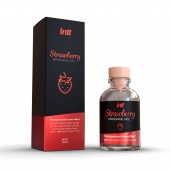 Массажный гель с ароматом клубники Strawberry - 30 мл. - INTT - купить с доставкой в Волгодонске