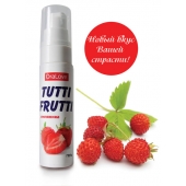 Гель-смазка Tutti-frutti с земляничным вкусом - 30 гр. - Биоритм - купить с доставкой в Волгодонске