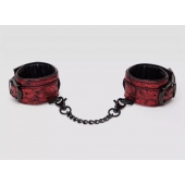Красно-черные наручники Reversible Faux Leather Wrist Cuffs - Fifty Shades of Grey - купить с доставкой в Волгодонске