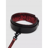 Стильный ошейник с поводком Reversible Faux Leather Collar and Lead - Fifty Shades of Grey - купить с доставкой в Волгодонске