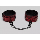 Красно-черные оковы Reversible Faux Leather Ankle Cuffs - Fifty Shades of Grey - купить с доставкой в Волгодонске