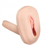 Мастурбатор-вагина с вибрацией и выносным пультом управления REALSTUFF SMOOTH   BALD - Dream Toys - в Волгодонске купить с доставкой