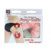 Металлические наручники с розовой меховой опушкой METAL HANDCUFF WITH PLUSH PINK - Dream Toys - купить с доставкой в Волгодонске