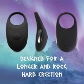 Черное эрекционное виброкольцо Thor Cockring - FeelzToys - в Волгодонске купить с доставкой