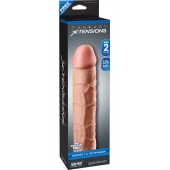 Телесная насадка Fantasy X-tensions Perfect 2  Extension - 20,3 см. - Pipedream - в Волгодонске купить с доставкой