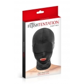 Сплошная маска на голову с прорезью для рта - Fetish Tentation - купить с доставкой в Волгодонске